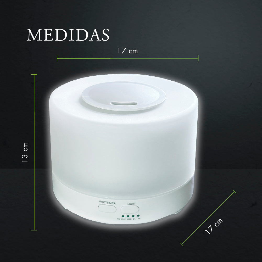 Humidificador Difusor de Aromas Eléctrico Aromaterapia (500 ml) y Aceite Esencial GRATIS