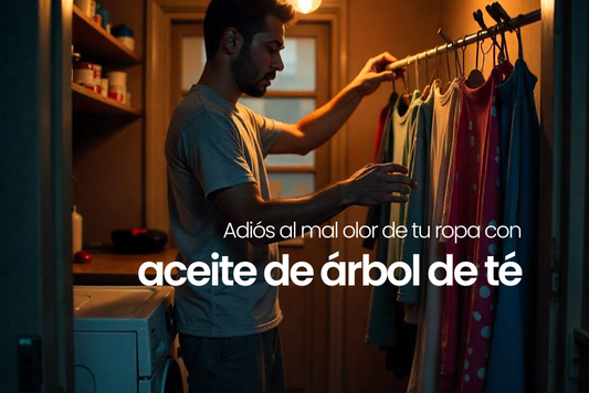 Aceite de Árbol de Té para lavar tu ropa en temporada de lluvias