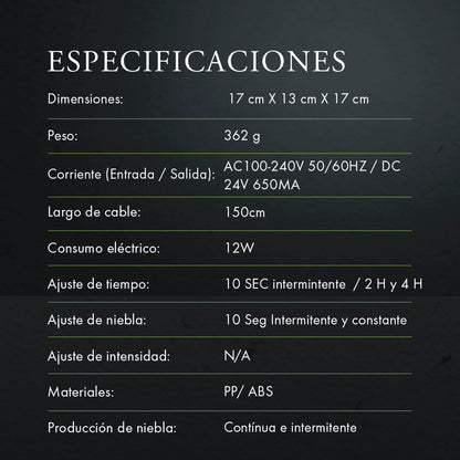 Humidificador Difusor de Aromas Eléctrico Aromaterapia  (500 ml) y Aceite Esencial GRATIS