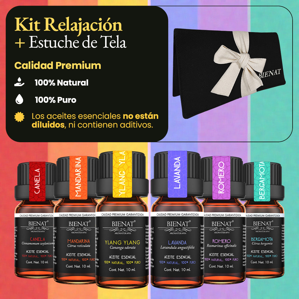 Kit De 6 Relajación + Estuche de Tela
