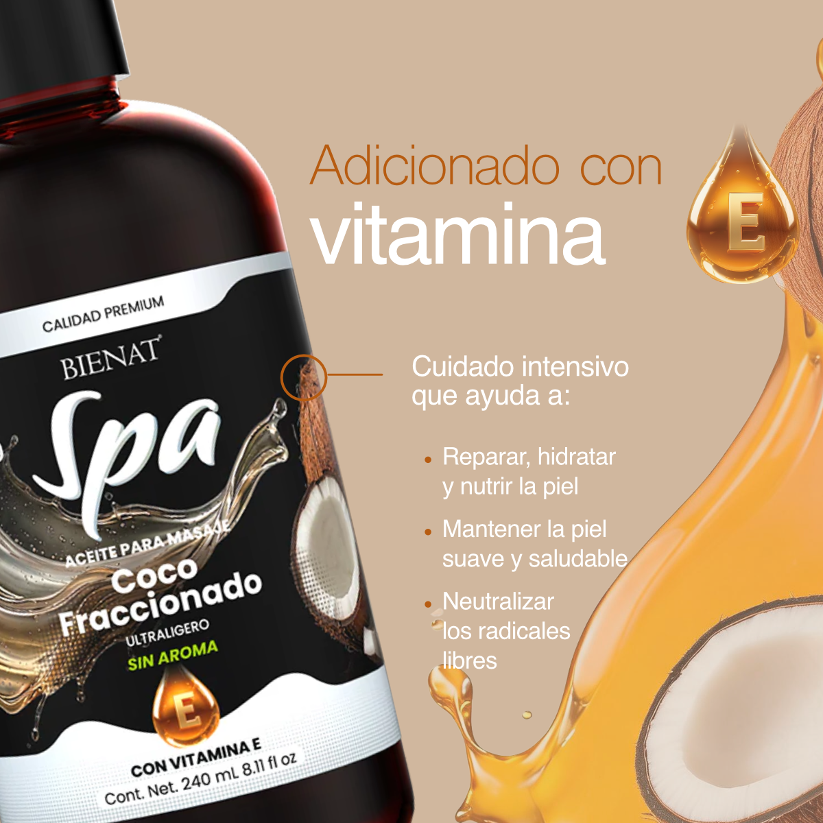 Aceite para Masaje de Coco