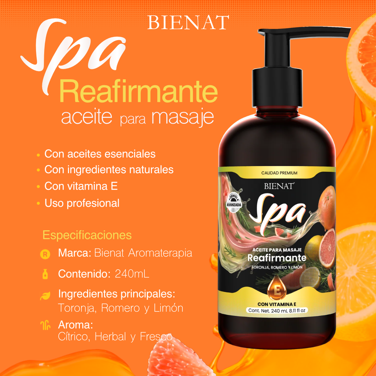 Aceite para Masaje Reafirmante