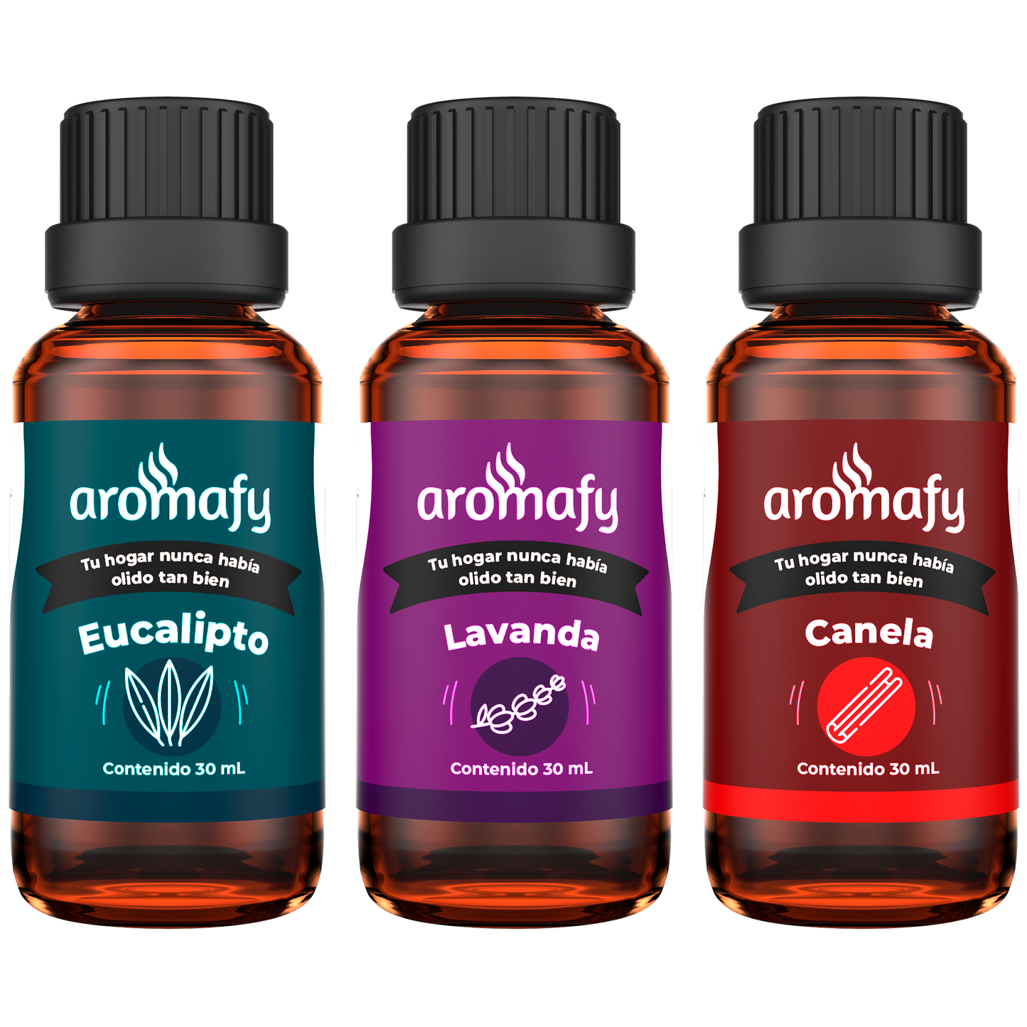 Kit Aromafy Básicos Eucalipto, Lavanda y Canela