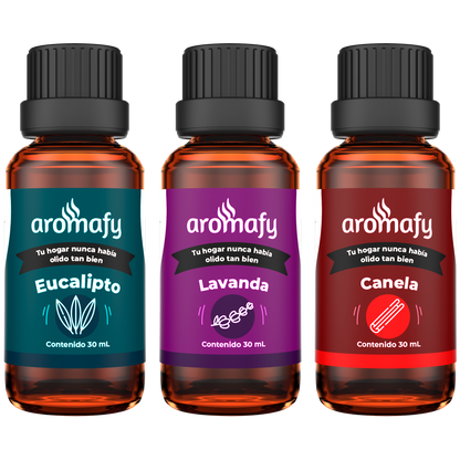 Kit Aromafy Básicos Eucalipto, Lavanda y Canela