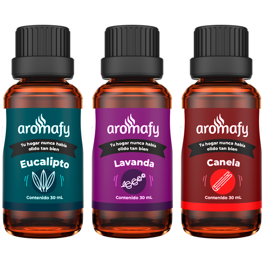 Kit Aromafy Básicos Eucalipto, Lavanda y Canela