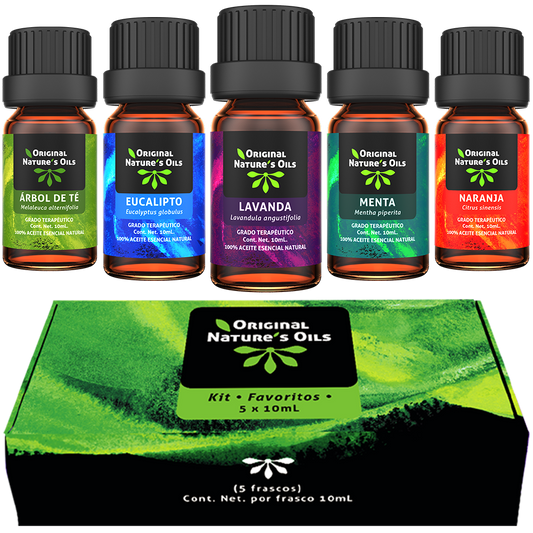 Kit Favoritos de 5 Aceites Esenciales Original Nature's Oils