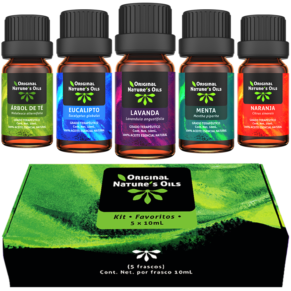 Kit Favoritos de 5 Aceites Esenciales Original Nature's Oils