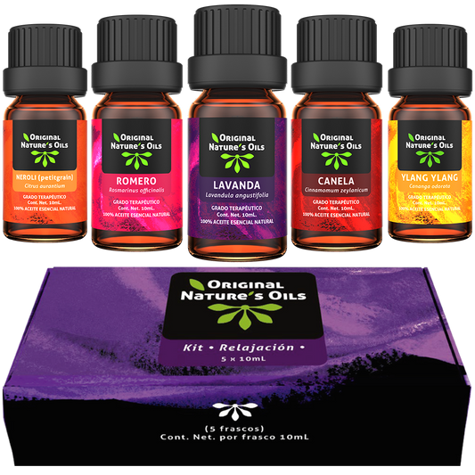 Kit Relajación de 5 Aceites Esenciales Original Nature's Oils