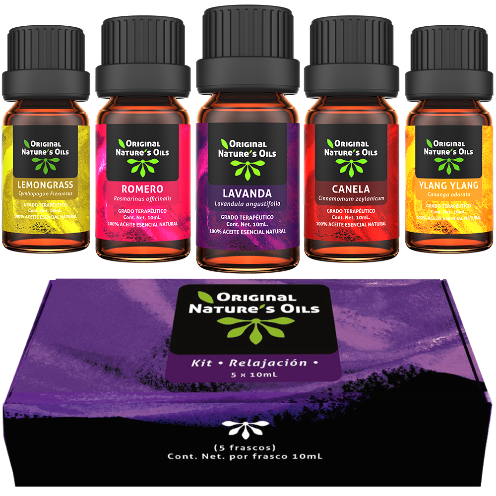 Kit Relajación de 5 Aceites Esenciales Original Nature's Oils