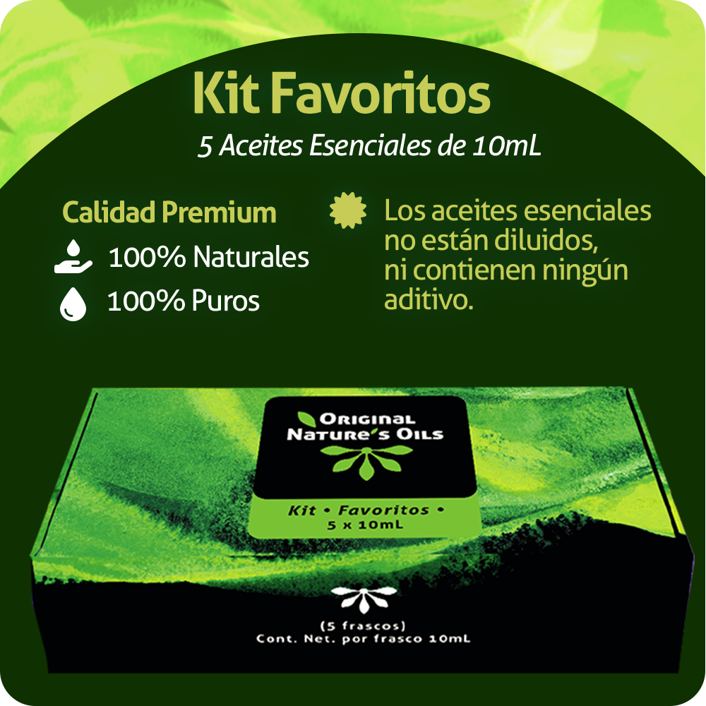 Kit Favoritos de 5 Aceites Esenciales Original Nature's Oils