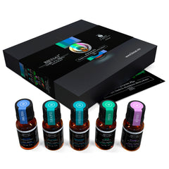 Kit De 5 Aceites Esenciales - Respiración Plus - Bienat Aromaterapia México