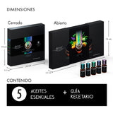 Kit De 5 Aceites Esenciales - Respiración Plus - Bienat Aromaterapia México