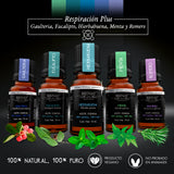 Kit De 5 Aceites Esenciales - Respiración Plus - Bienat Aromaterapia México