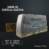 Jabón de Centella Asiática, Espirulina y otras Hierbas ( Piernas Hinchadas) - Bienat Aromaterapia México
